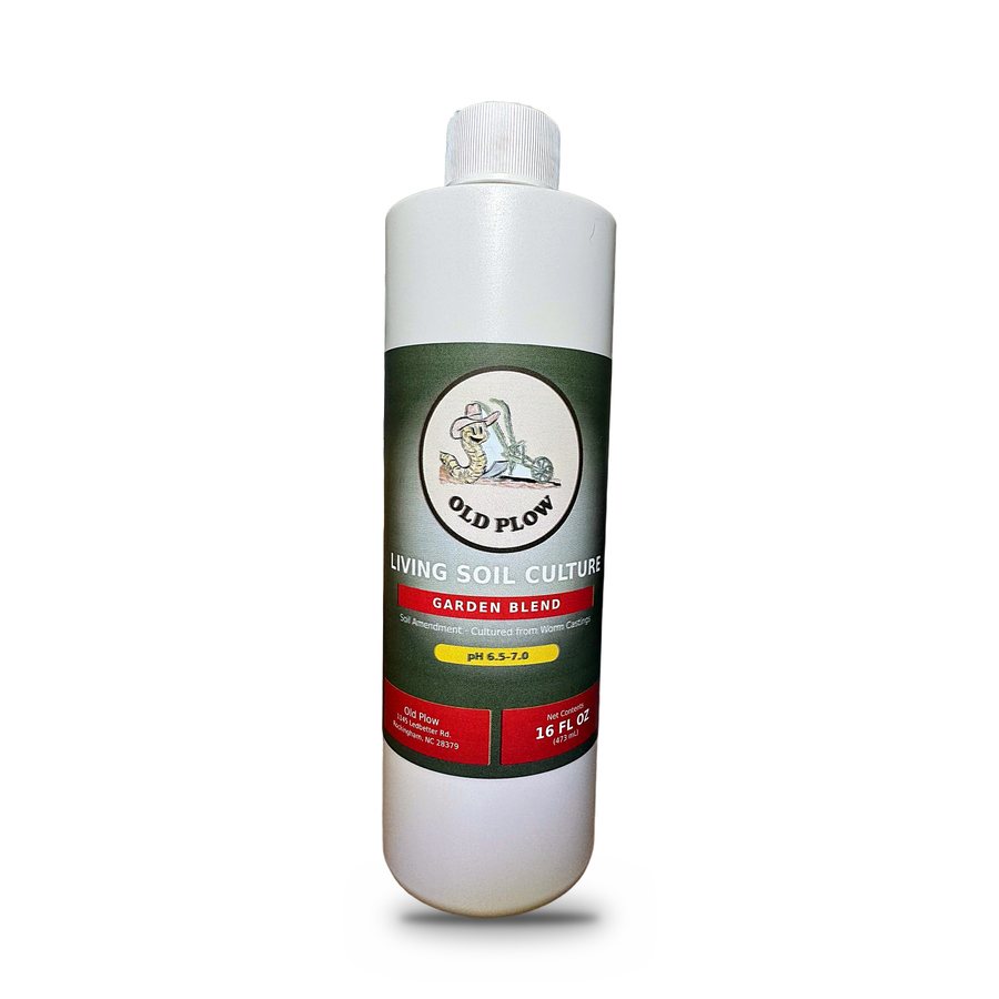Old Plow Living Soil Culture Garden Blend, 16 fl oz bottle
